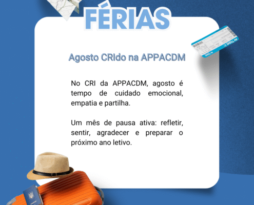 Mês de agosto de férias do CRI para preparar o próximo ano