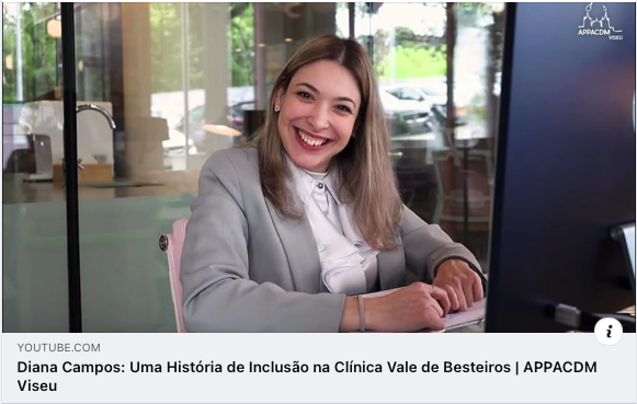Integração de Diana Campos na Clínica Vale de Besteiros pelo Centro de Recursos