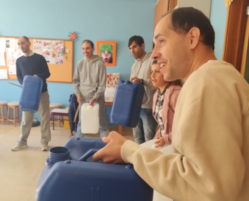 clientes do evf participaram na batucada do festival trip