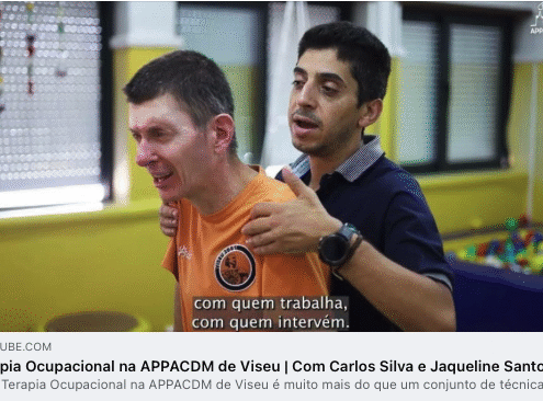 Excertio do vídeo da terapia ocupacional
