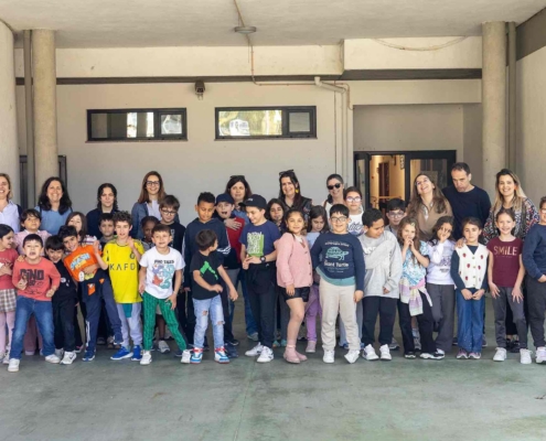 visita crianças escola paradinha