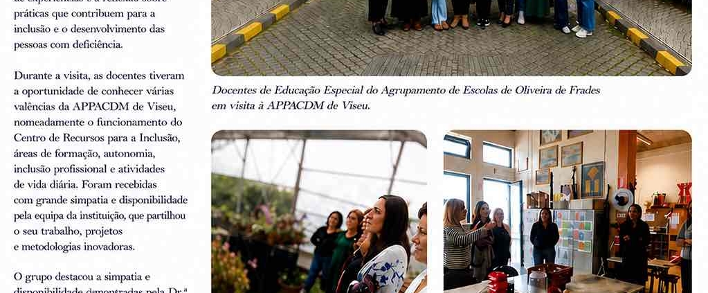 Visita docentes de Educação Especial do Agrupamento de Escolas de Oliveira de Frades