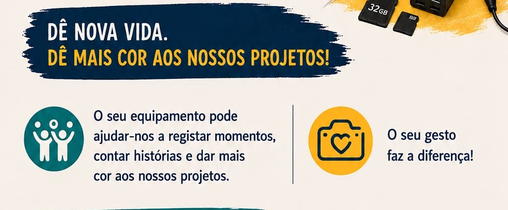 Tem equipamento sem utilização? Dê-lhe uma nova vida!
