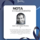 Nota de Falecimento José Luís Lopes Pereira