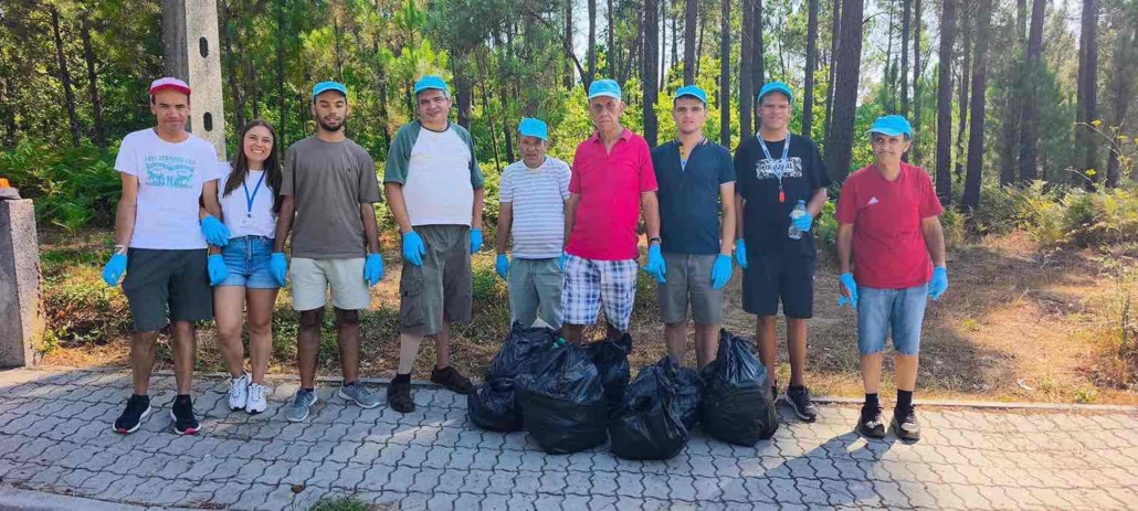 Plogging CACI JBA Clientes do CACI JBA praticam plogging